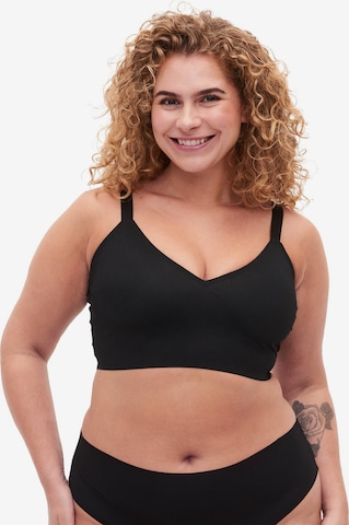 Bustino Reggiseno 'LZERLE' di Devoted by Zizzi in nero: frontale