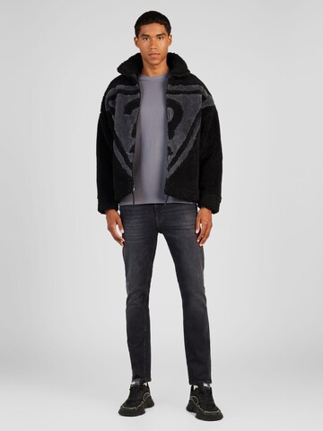GUESS Fleece jacket in Black