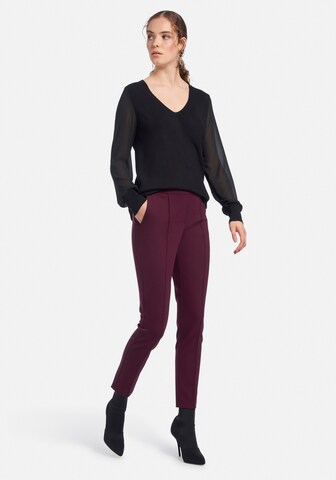 Peter Hahn Tapered Pants in Purple