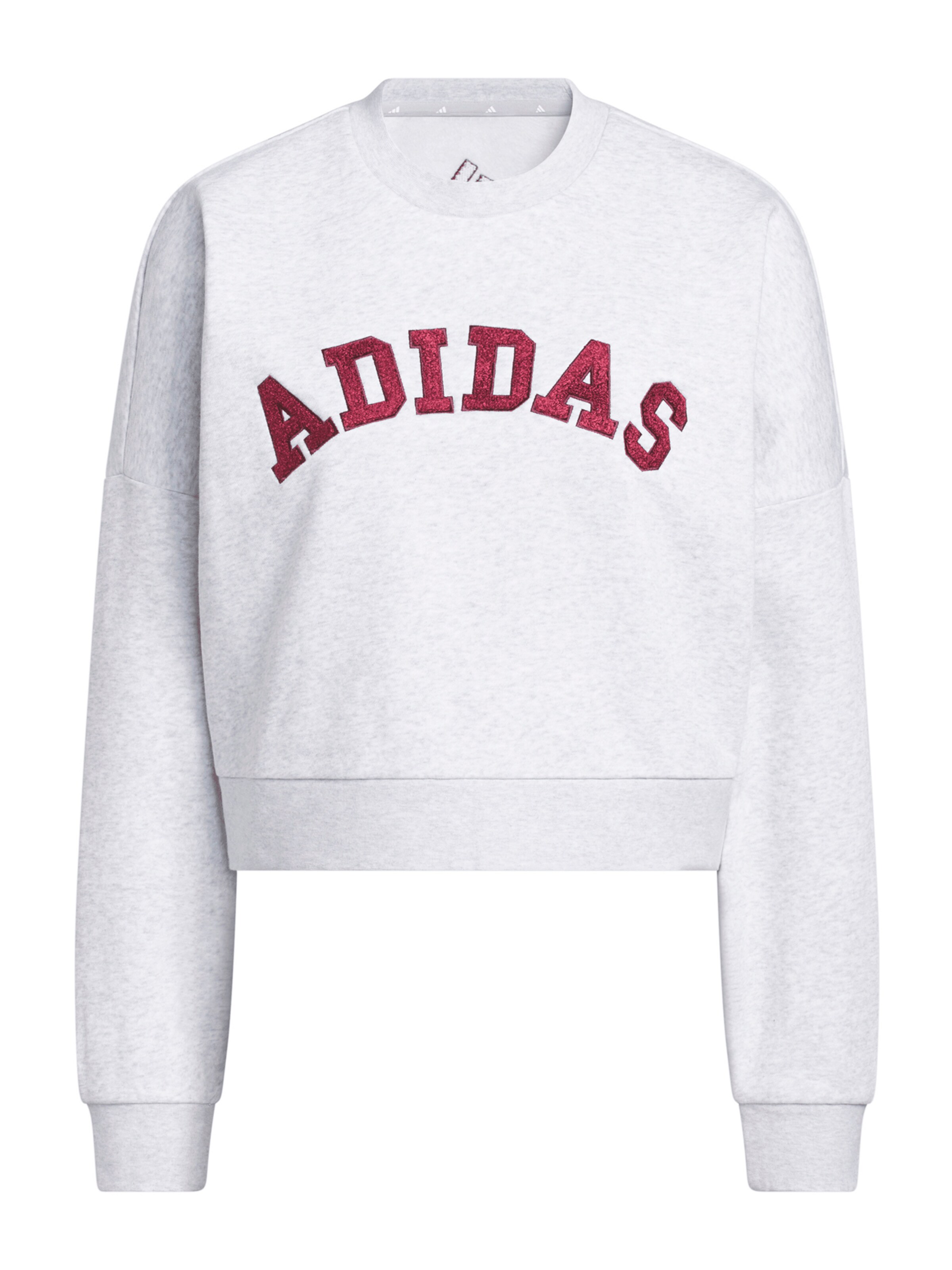 ADIDAS SPORTSWEAR Sportief sweatshirt 'Holiday' in XS in de kleur Lichtgrijs / Bourgogne, Productweergave