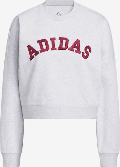 ADIDAS SPORTSWEAR Sportsweatshirt 'Holiday' in XS in hellgrau / burgunder, Produktansicht