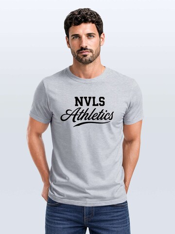 Neverless Shirt 'NVLS Athletics' in Grey: front