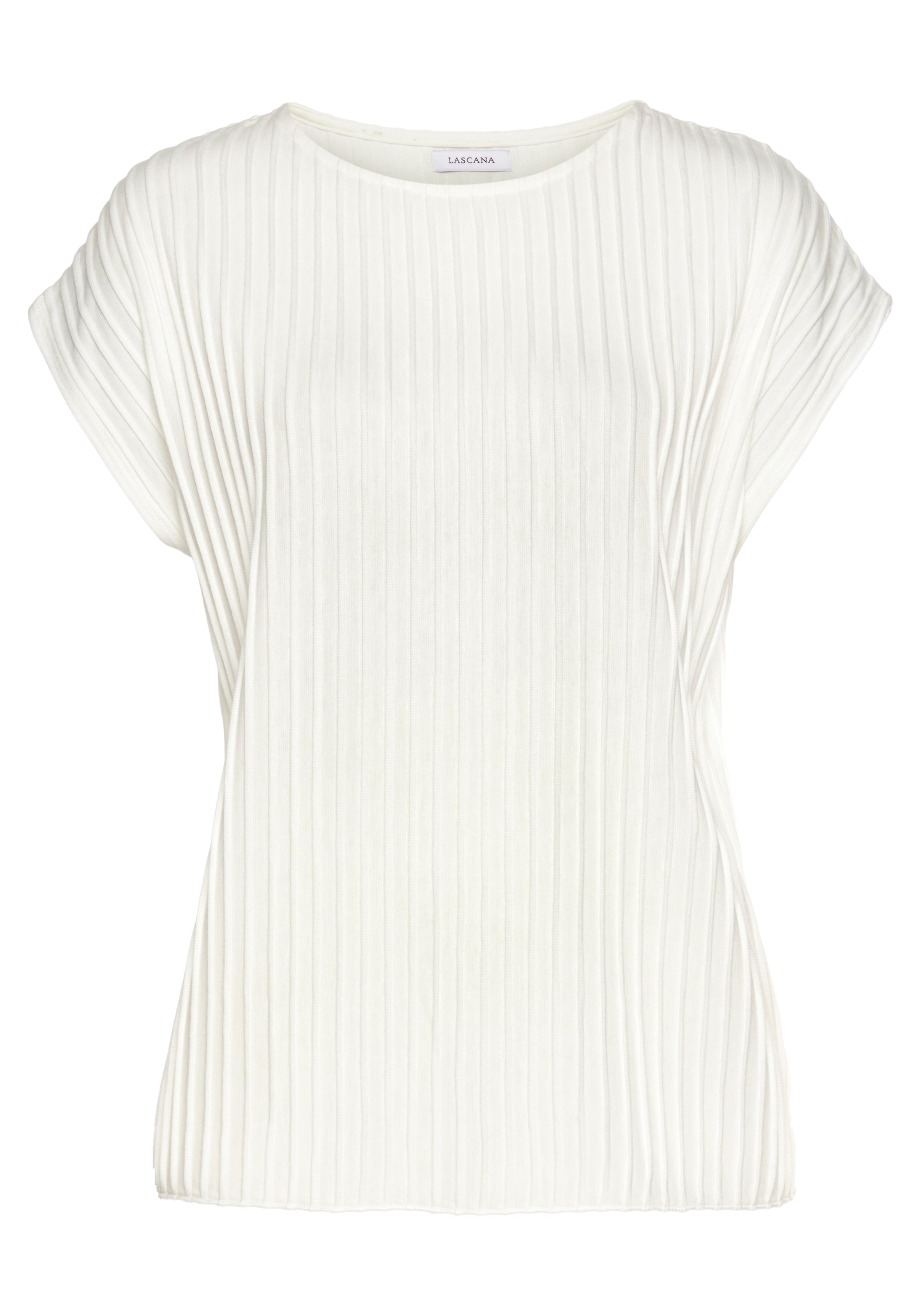 LASCANA Μπλουζάκι σε λευκό: μπροστά