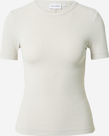 Calvin Klein - Camiseta en blanco: frente