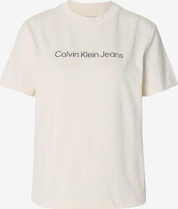 T-shirt 'CLASSIC' Calvin Klein Jeans en blanc : devant