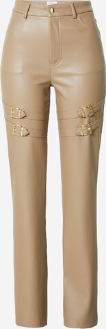 Regular Pantalon 'Ella' Hoermanseder x About You en beige : devant