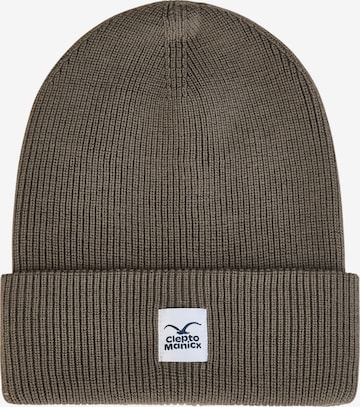 Cleptomanicx Beanie 'CI' in Brown: front