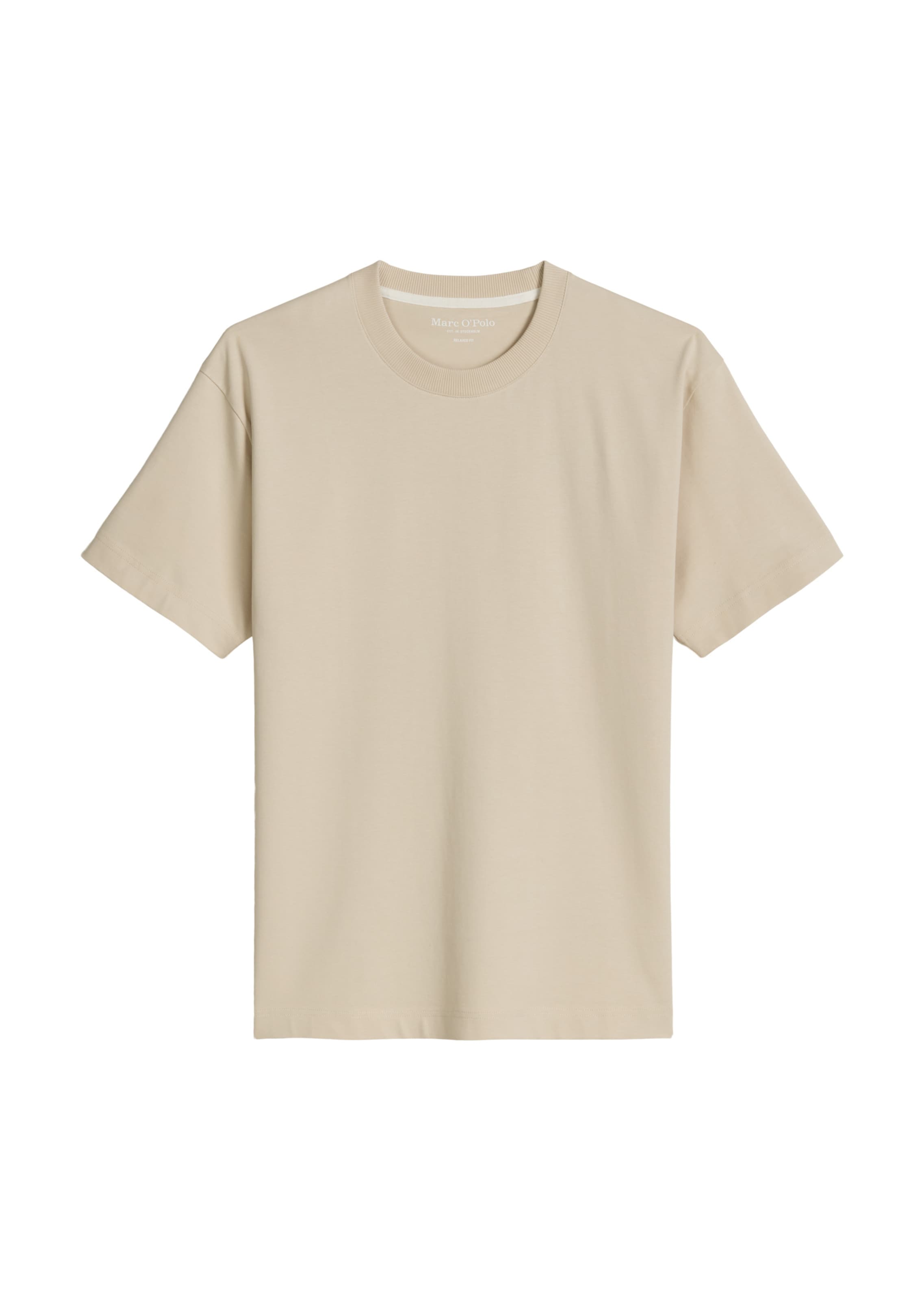 T-Shirt Marc O'Polo en beige : devant