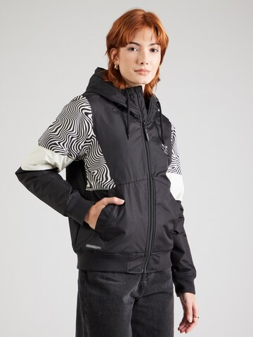 Iriedaily Between-Season Jacket 'Blotchy' in Black: front