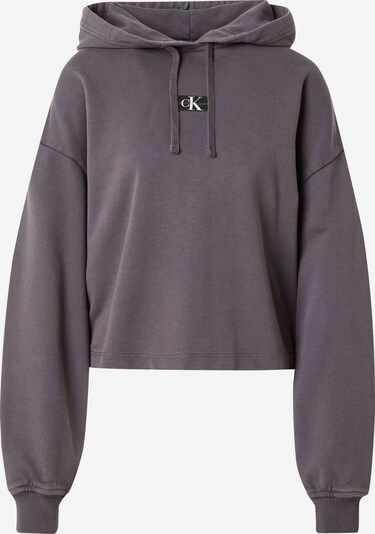 Calvin Klein Jeans Sweatshirt i grafit / svart / vit, Produktvy