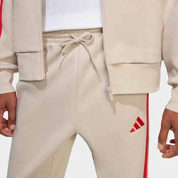 ADIDAS SPORTSWEAR Tapered Workout Pants in White