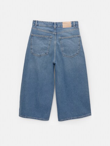 Pull&Bear Loosefit Jeans in Blauw