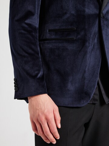 Karl Lagerfeld - Ajuste estrecho Chaqueta saco 'FORTUNE' en azul