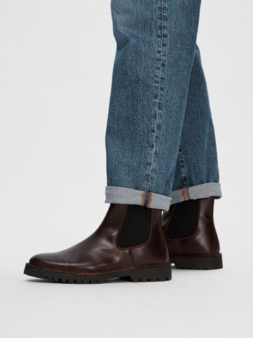 SELECTED Chelsea boots in Brown