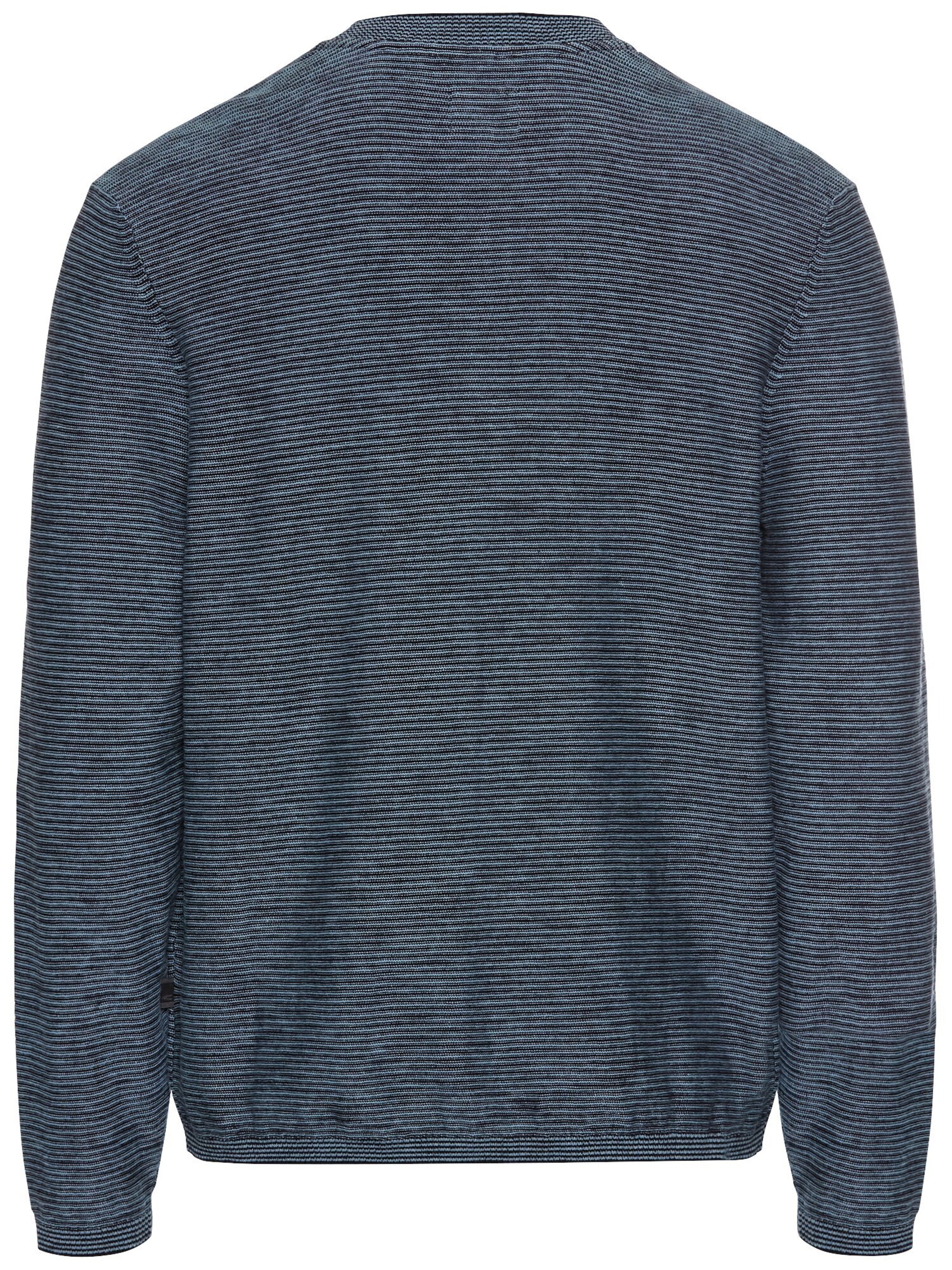 CAMEL ACTIVE Henley Langarmshirt aus Baumwollmix in Blau