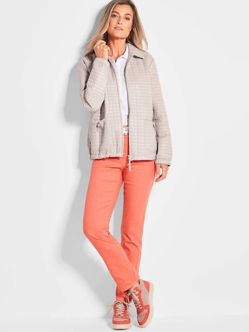 Goldner Jacke in Grau