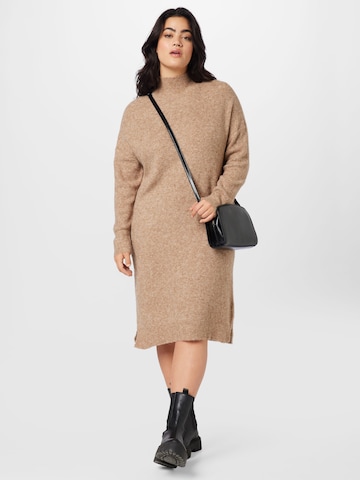 Noisy May Curve Knitted dress 'MALI' in Beige