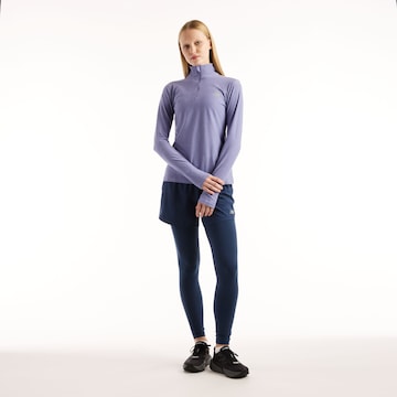 Top sportivo 'Sport Essentials Space Dye Quarter Zip' di new balance in lilla