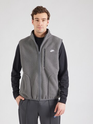Nike Sportswear Жилетка 'CLUB SSNL' в Серый: спереди