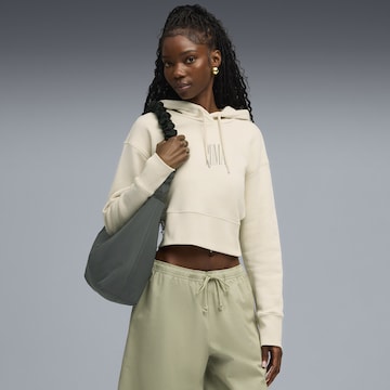 PUMA Sweatshirt 'Premium Essentials' in Wit: voorkant
