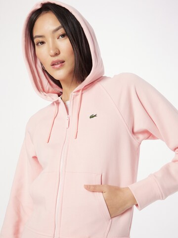 LACOSTE Sweatjacke in Pink