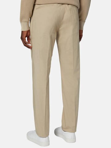 Boggi Milano Slim fit Pleat-Front Pants 'Pinces' in Beige