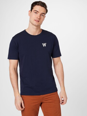 WOOD WOOD T-Shirt 'Ace' in Blau: predná strana