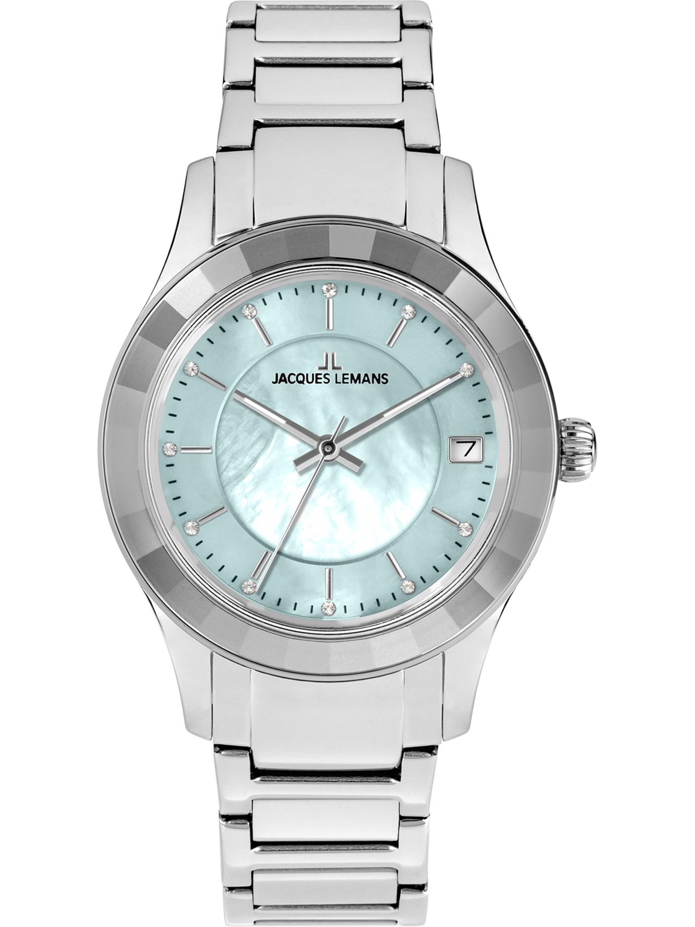 Jacques Lemans Analoguhr in Blau: Vorderseite