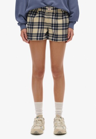 Superdry Loosefit Broek in Beige: voorkant