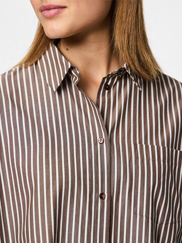 PIECES Bluse 'PCFemme' i brun