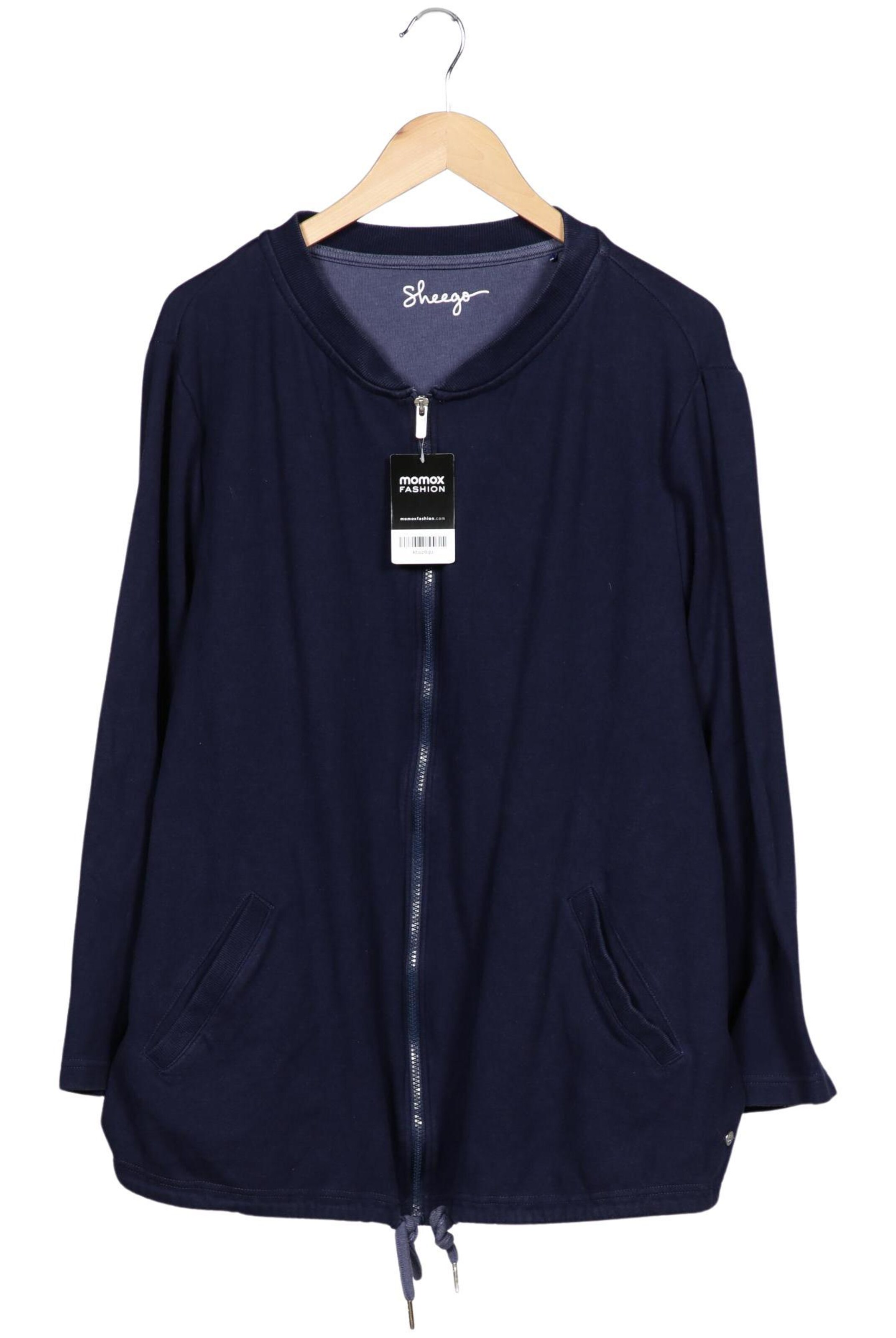 SHEEGO Sweatshirt & Zip-Up Hoodie in 6XL in Blue: front