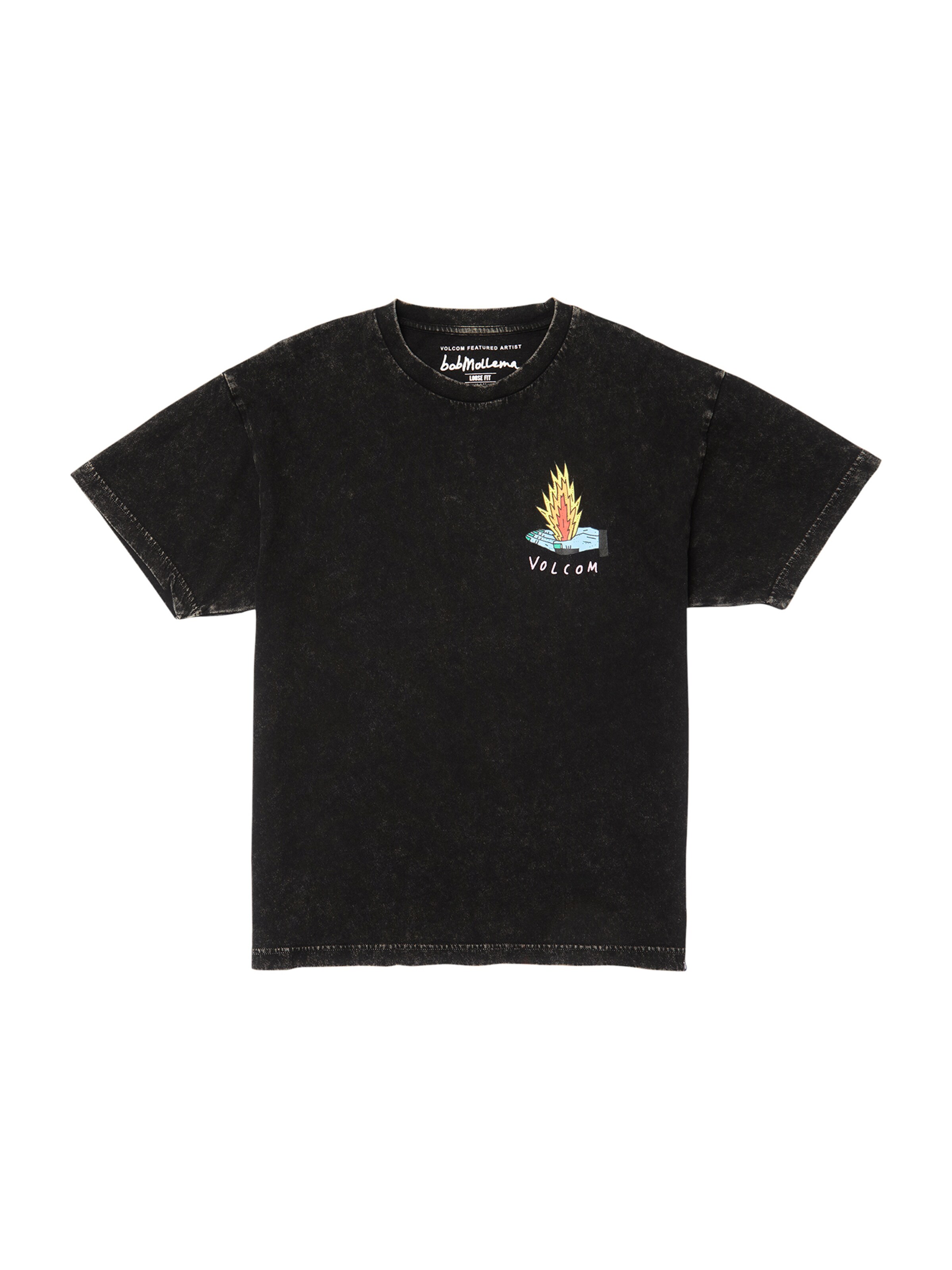 T-Shirt 'BOB MOLLEMA 1' Volcom en noir : devant