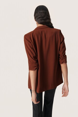 SOAKED IN LUXURY Blazer 'Forever Irresistible' i brun