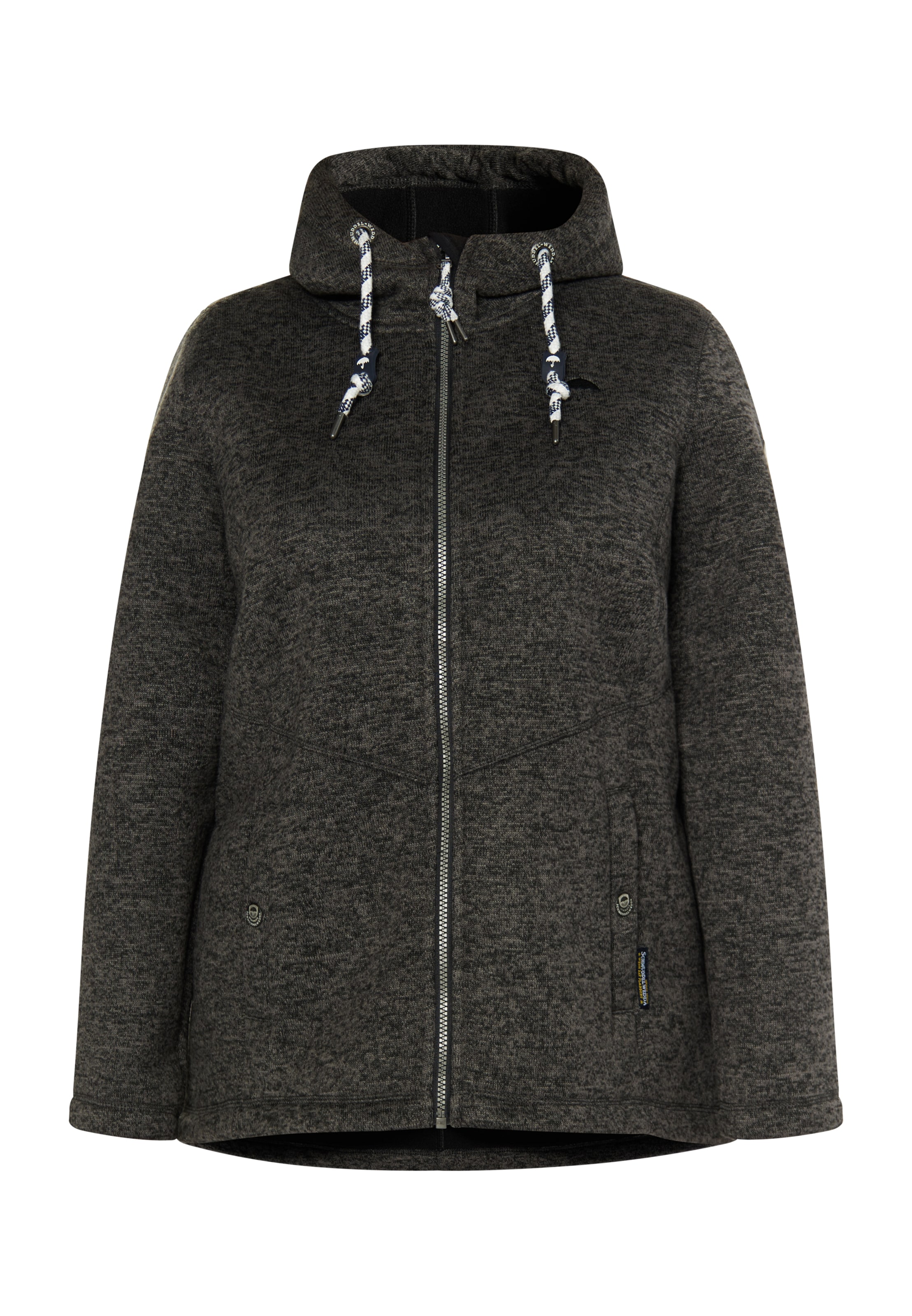 Schmuddelwedda - Casaco de velo em cinzento: frente