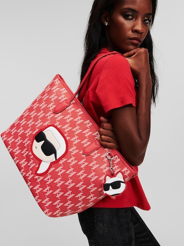 Karl Lagerfeld "Чанта тип ""Shopper""" в червено: отпред