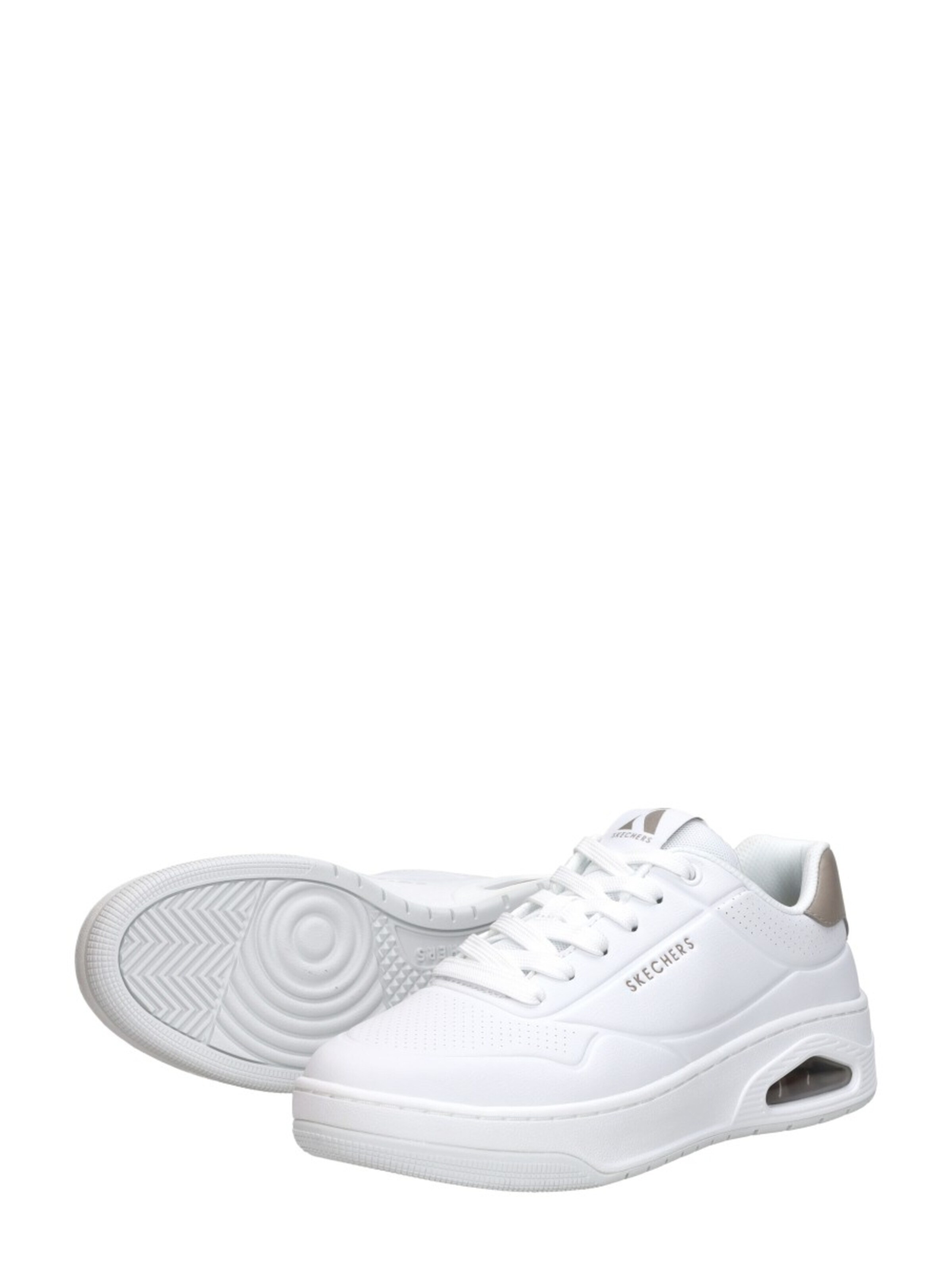 Baskets basses 'Uno Court' SKECHERS en blanc
