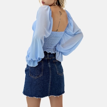 Elara Blouse in Blue