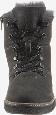 WALDLÄUFER Lace-Up Ankle Boots 'Hitomi' in Grey