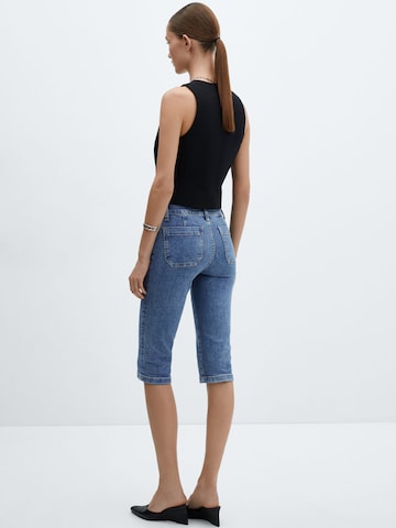 Slimfit Jeans 'LORA' de la MANGO pe albastru