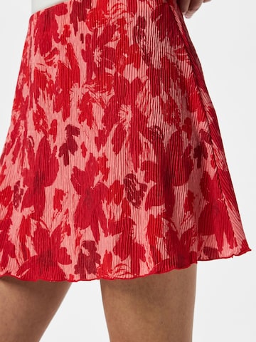 PIECES - Falda 'FLORA' en rojo