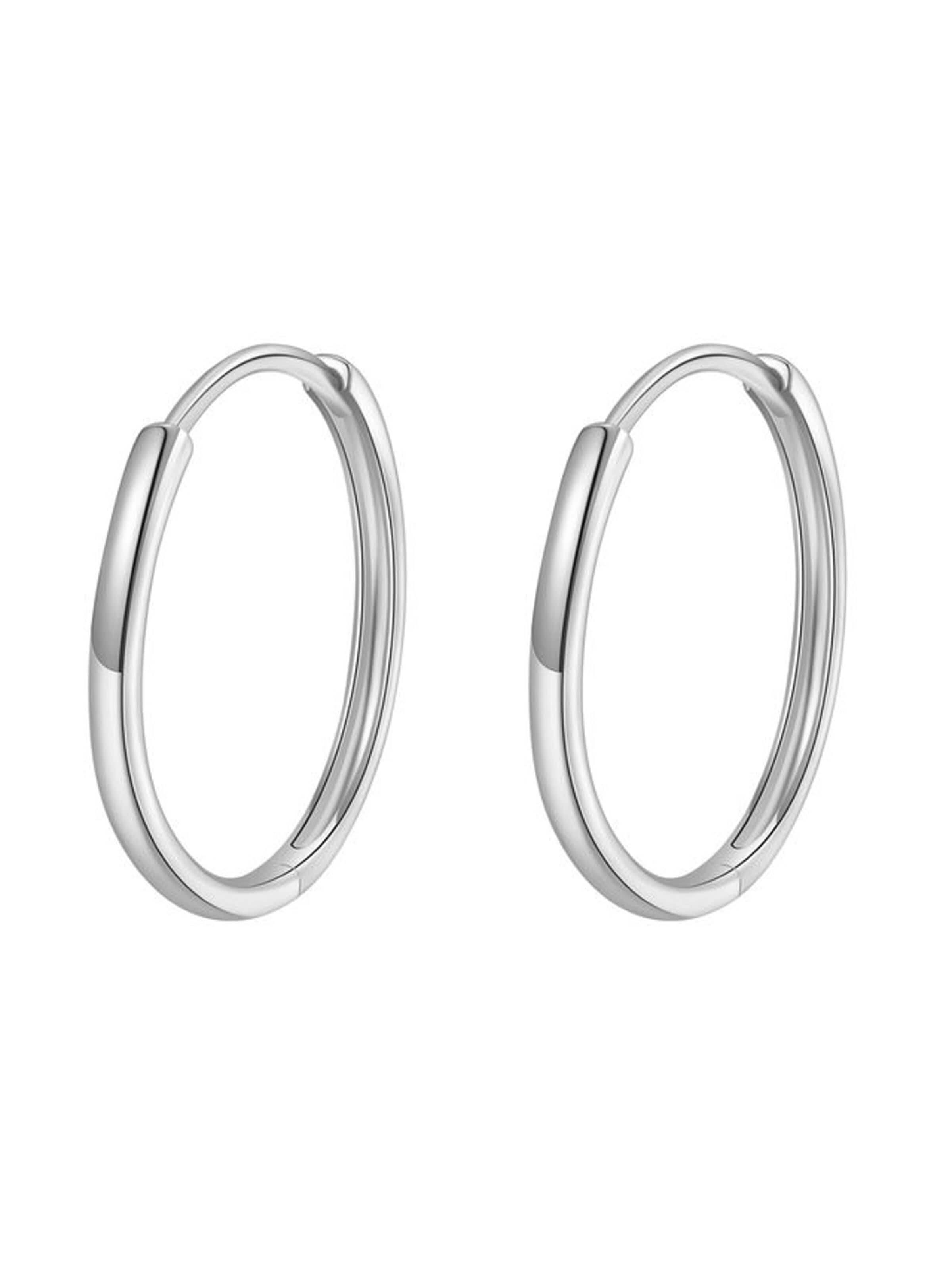 Dear Me Earrings 'Flare M' in Silver: front