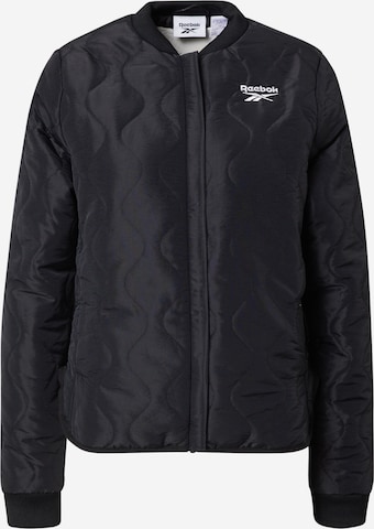 Veste de sport Reebok en noir : devant