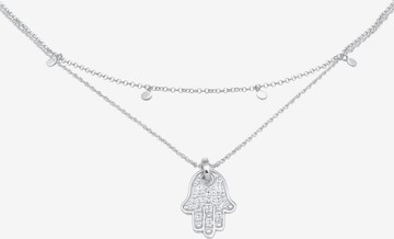 ELLI Ketting 'Hamsa Hand' in Zilver