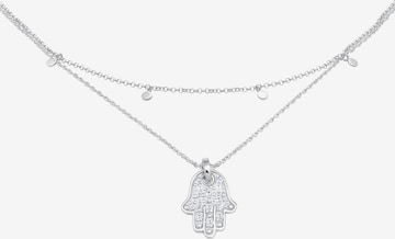 ELLI Halskette Choker 'Hamsa Hand' in Silber