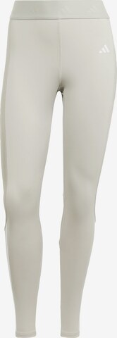 Skinny Pantalon de sport 'Hyperglam Shine Full-length' ADIDAS PERFORMANCE en beige : devant