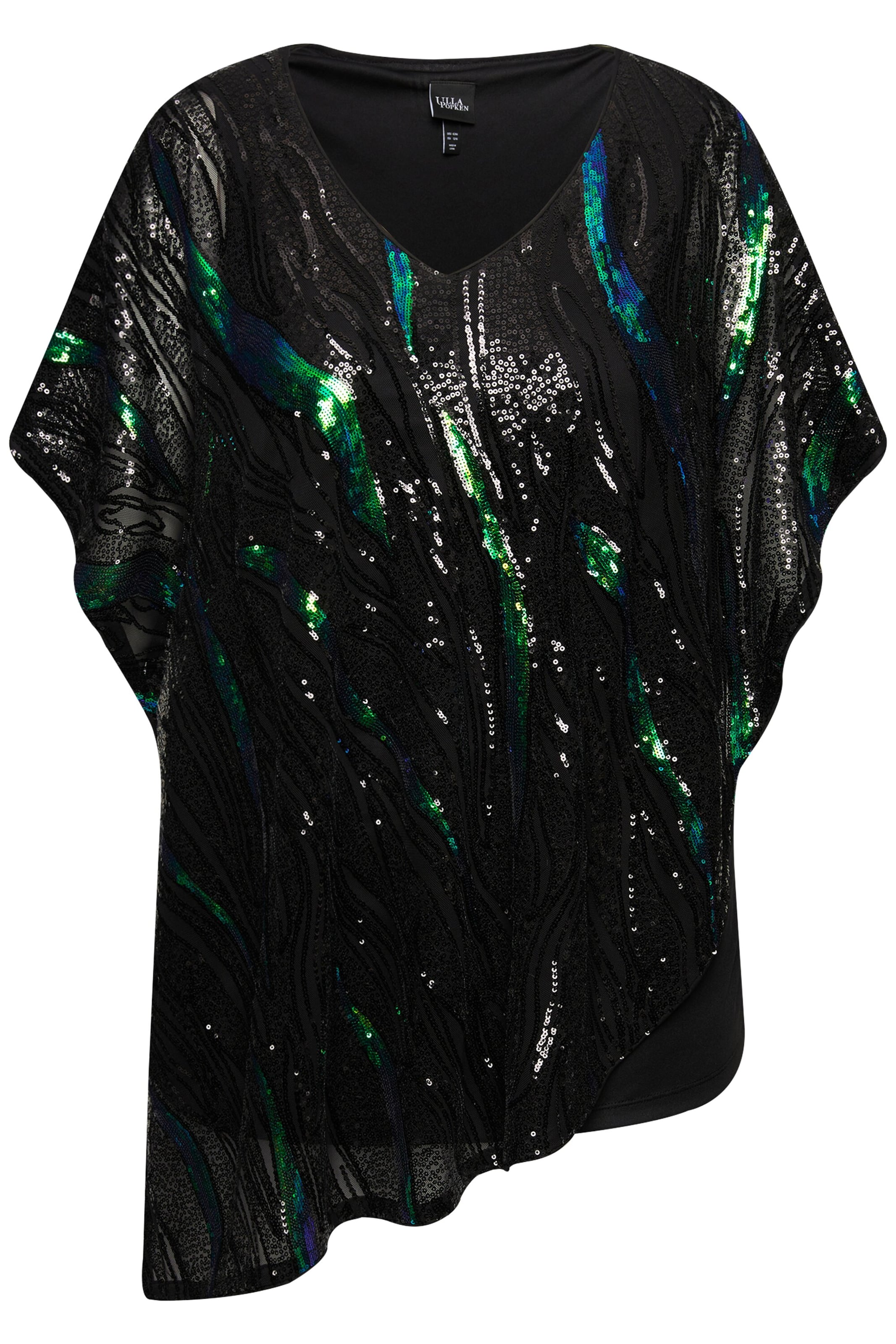 Ulla Popken Bluse in Schwarz: Vorderseite