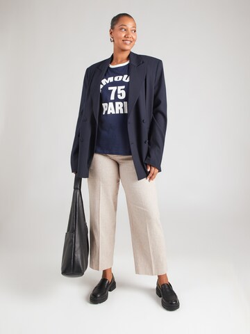 Tricou 'CARARLET' de la ONLY Carmakoma pe albastru