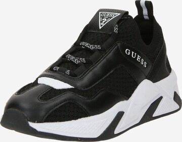 Baskets basses 'GENIVER2' GUESS en noir : devant