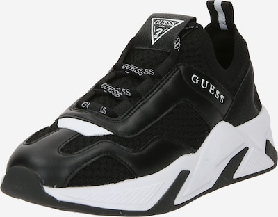 GUESS Baskets basses 'GENIVER2' en noir / blanc, Vue avec produit