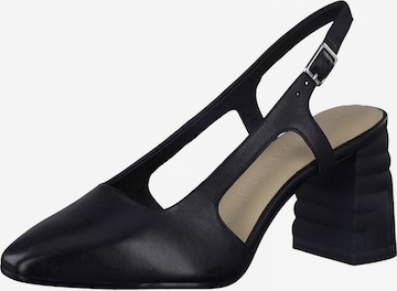 TAMARIS Slingback Pumps in Black: front